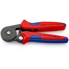 Self-Adjusting Crimping Pliers for wire end sleeves with lateral access burnished 180 mm